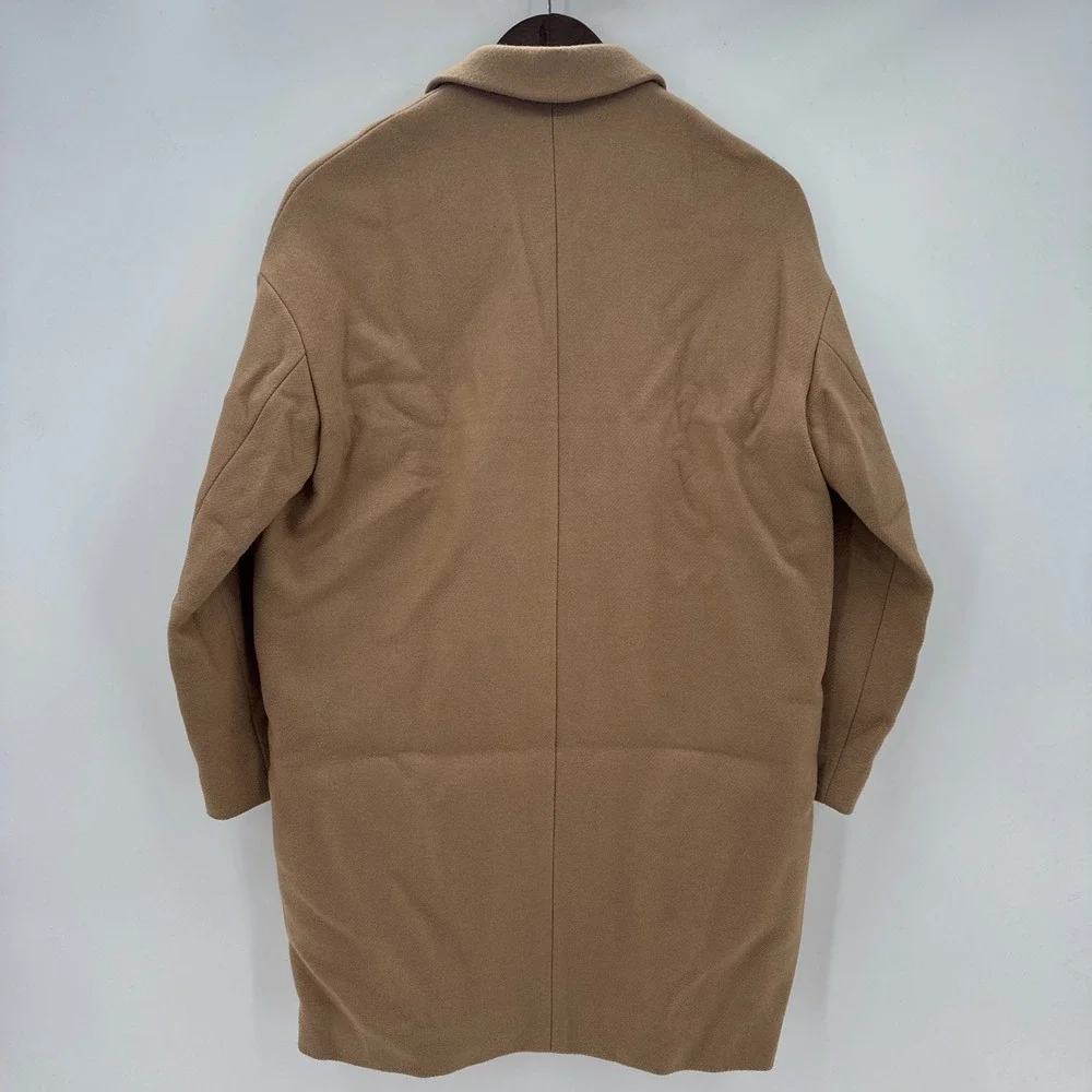 Everlane Cocoon Coat Women P Camel Tan‎ Wool Blend Oversized Long Jacket 43